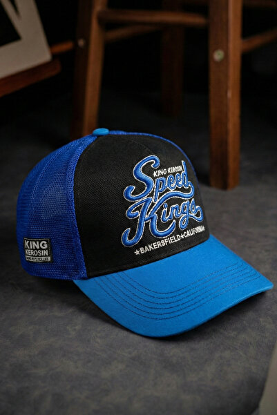 King Kerosin Fileli Kamyoncu Şapkası - Speed Kings Nakışlı Şapka