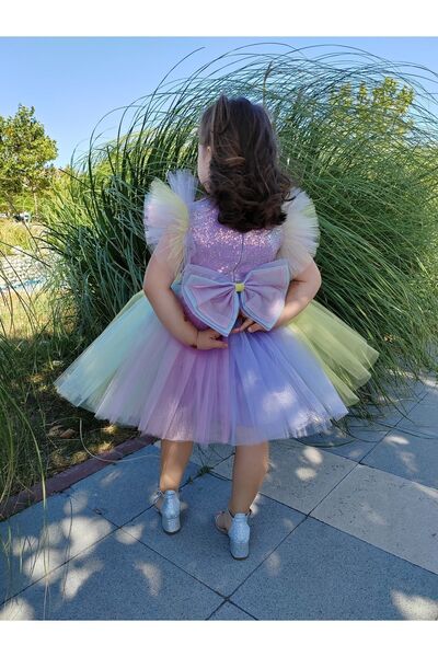 Kidstore Rochie tutu curcubeu pentru fete