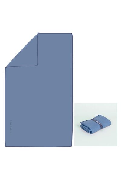 Decathlon Рушник з мікрофібри Nabaiji - розмір L - синій - 80 × 130 см