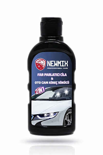 NEWMİX Oto Far Parlatıcı & Cam Kireç Sökücü Ve Parlatıcı 350gr
