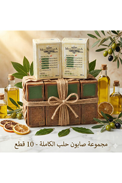 Anatolia Soap صابون حلب 2 قطعة زيت الغار الطبيعي وزيت الزيتون صابون حلب مصنوع...