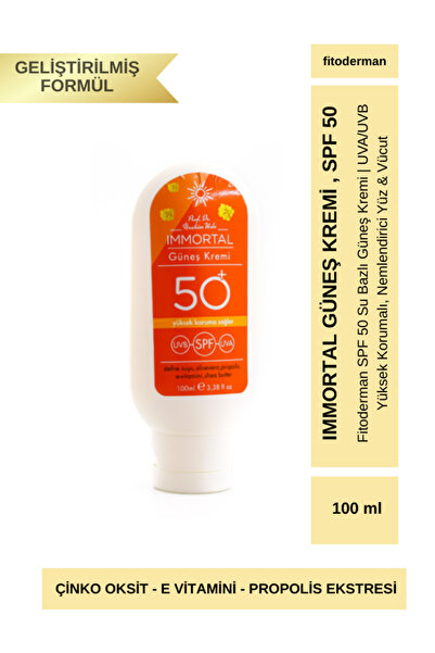 Fitoderman İmmortal Koyu Leke Karşıtı, Besleyici Ve Onarıcı Spf 50 Yüz Güneş ...