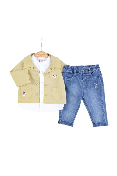The-kid.co LOVE THE SUN BOYS SET BLAZER SET - YELLOW