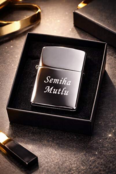 AYKE AKSESUAR Kişiye Özel İsim veya Resim Baskılı Benzinli Çakmak