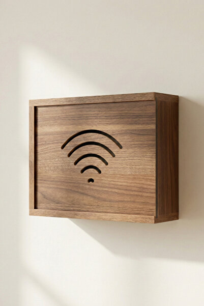 UMN DECOR Dekoratif Sürgülü Modem Kutusu ve Kablo Düzenleyici - Çok Amaçlı Si...