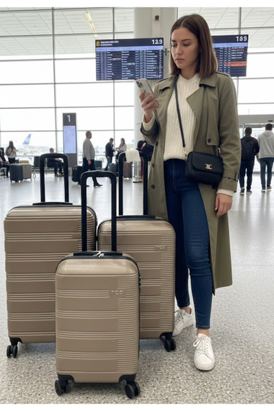 Atlas Unbreakable Luggage Set *** Large + Medium + Cabin Size