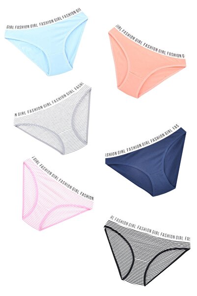 Tutku 6 kusů vícebarevných dámských kalhotek Hera