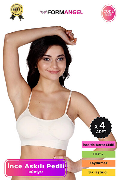 Form Angel # Bustier Stitch-Free Seamless Women's Flexible Soft Fabric Thin S...