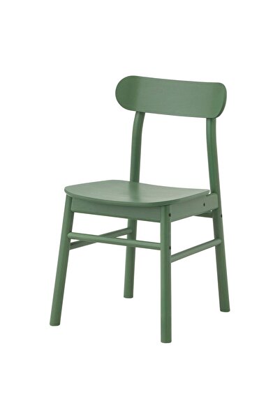 IKEA RÖNNINGE Ahşap Sandalye, Yeşil Renk 1 Adet
