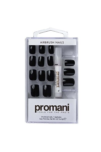 Promani Takma Tırnak Kiti Siyah pt5002