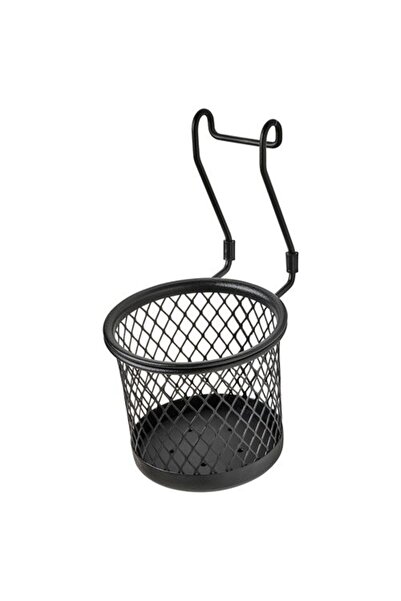 IKEA Suport pentru tacâmuri Hultarp, negru 14x16 cm, coș metalic din sârmă în...