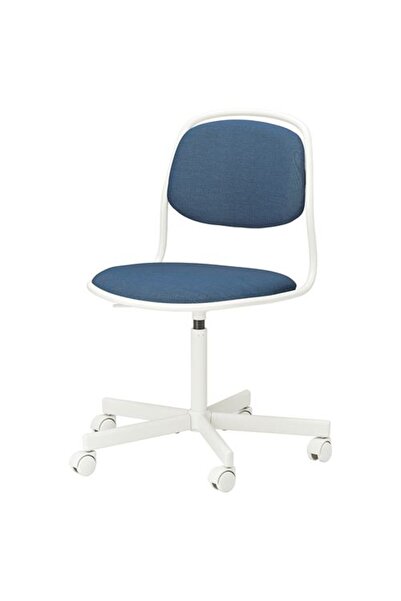 IKEA ÖRFJALL, Çalışma Sandalyesi, Beyaz-Vissle Koyu Mavi