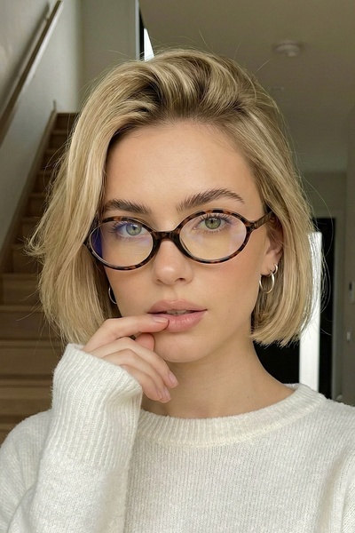 COOLANDBETTER Tr Miux Ver2 No Logo Leopard Pattern Oval Frame Popular Transpa...