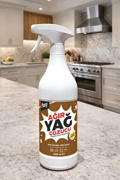 Poxy Ağır Yağ Çözücü 1000 ml Konsantre Ocak Fırın Izgara Mutfak Temizliğinde