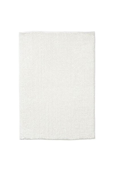 IKEA Microfiber Bath Mat White Color 60X120 cm Soft Bathroom Rug-Mat