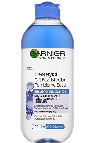 Garnier Besleyici Çift Fazlı Micellar Makyaj Temizleme Suyu 400 ml
