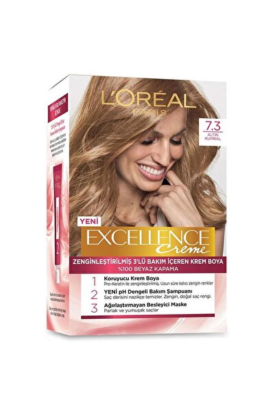 L'Oreal Paris Loreal Paris Excellence Creme Saç Boyası 7.3 Altın Kumral