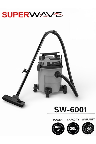 Superware مكنسة جاف رطب كهربائية سوبرويف بقوة 1600واط سعة 20 لتر
