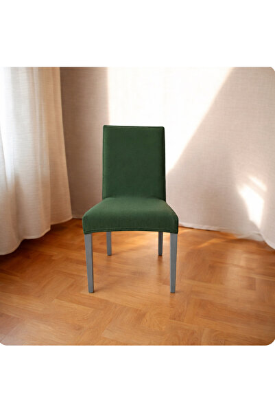 ESV Likralı Fiyonk Desenli Sandalye Kılıfı Yeşil