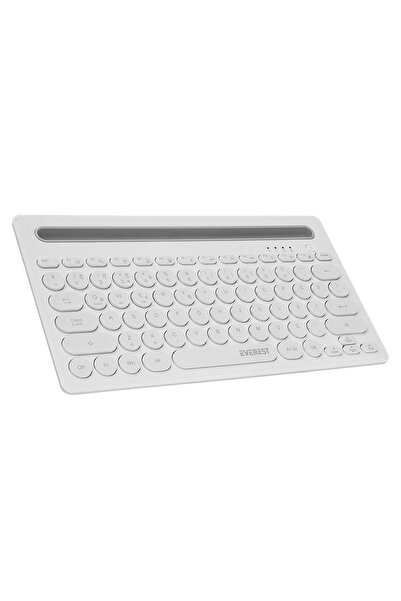 Everest / Everest KB-BT84 Beyaz/Gri Bluetooth Ultra İnce+Şarjlı Q Mac/Win/And...