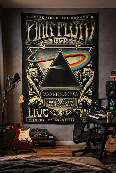 Vendini Kaliteli Kumaş , Pink Floyd Duvar Örtüsü Duvar Halısı Wall Tapestry