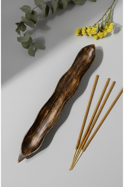 LEKUREN Dalgalı Yaprak Tütsülük, Kayın Ağacı, Dekoratif Tütsülük