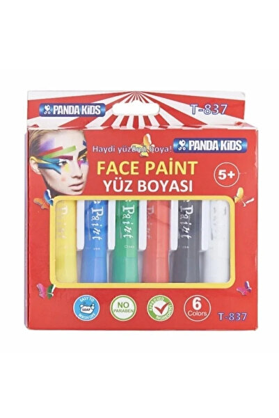 Genel Markalar Kids Kalem Tipi 6 Renk Yüz Boyası T-837 K