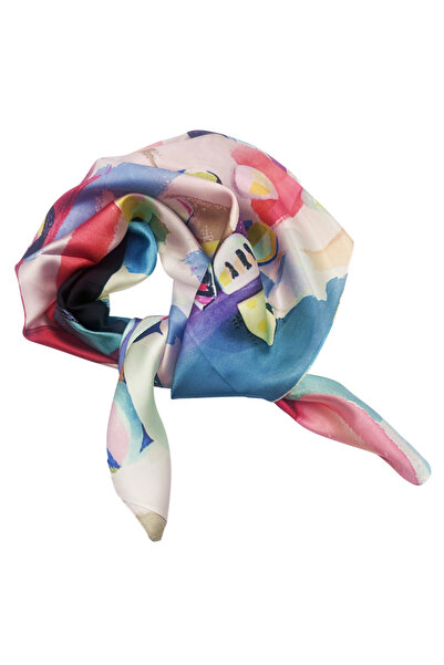 PRAVALIA CU SURPRIZE Eșarfă Klara pentru femei cu pictură abstractă, 70x70cm