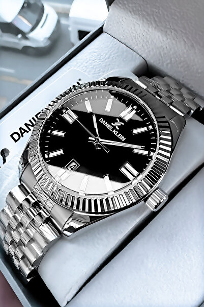 Daniel Klein Royal Orijinal Erkek Kol Saati 3 Atm Su Geçirmez Gumus Renk Çeli...