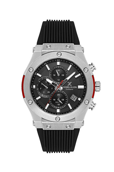 Daniel Klein ساعة رجالية حصرية بسوار سيليكون أسود DK.1.14228-1