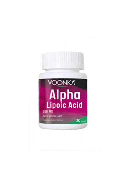 Voonka Alpha Lipoic Acid 600 mg 30 Kapsül