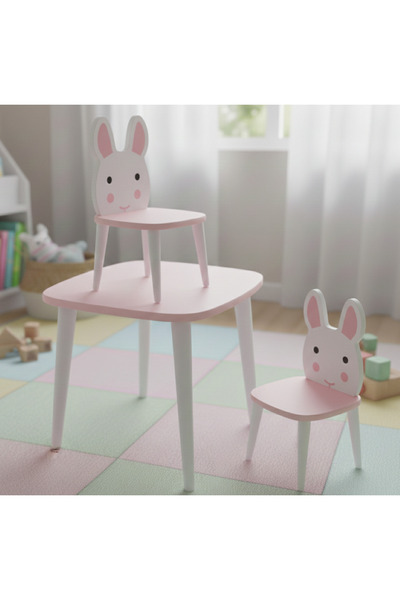MALEMKİDS Ahşap Çocuk Masa Sandalye Takımı-çocuk Oyun Masası- Aktivite Masası...