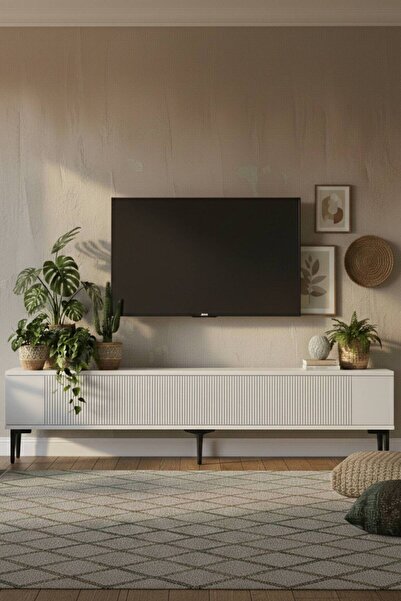 YUMEDİ DESİGN TSA1803B - TARÇIN TV STAND , TV SEHPASI 180CM BEYAZ