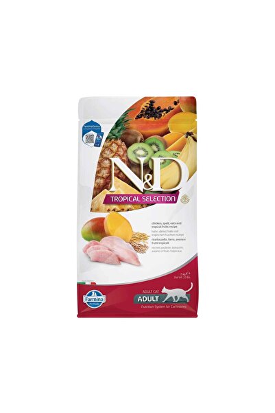N&D Tropical Selection Düşük Tahıllı Tavuklu ve Tropikal Meyveli Yetişkin Ked...