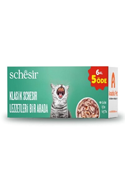 Schesir Karışık Yetişkin Konserve 6 al 5 öde