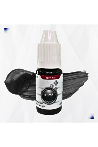 S-İRON COSMETİC Kalıcı Makyaj Boyası - Siyah Black Eyeliner & Dipliner Pigmen...