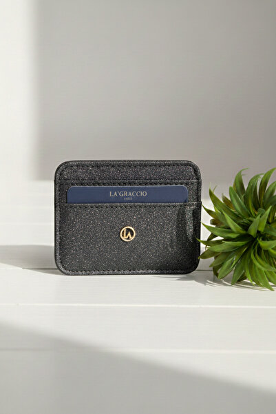 La La'Graccio Paris Θήκη για κάρτες La'Graccio Paris Shurpa Γκρι ασημί