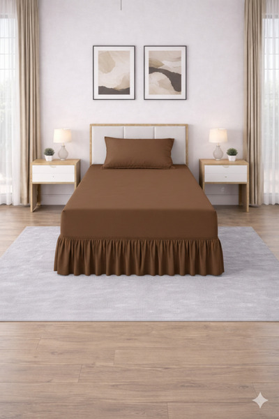 Zarif Home Baza Ruffle Sheet Set (Single)