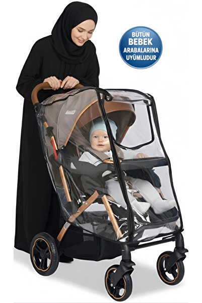 MorPort Ultra Lüx Fermuarlı Bebek Arabası Yağmurluğu [ Bütün Bebek Arabaların...