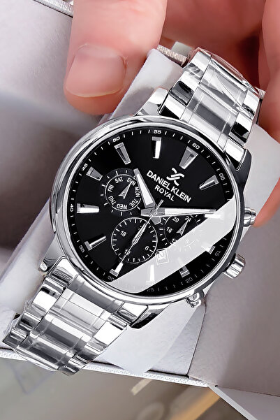 Daniel Klein Erkek Kol Saati 3 Atm Su Geçirmez Gümüş Renk Çelik Kordon Cbk462