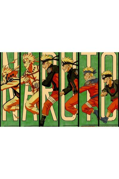 Caph Design Naruto - Anime Vintage Kraft Poster - 33x48cm