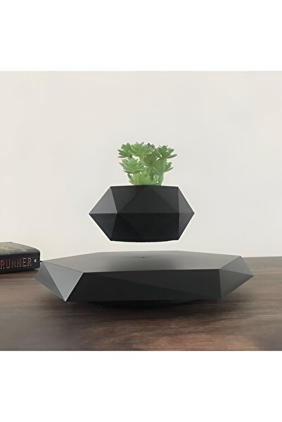 FRAMMINO Ghiveci levitant pentru flori FRAMMINO®, magnetic rotativ, negru
