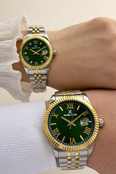 Daniel Klein Bay Ve Çelik Kordon Çiftlere Özel 3 Atm Suya Dayanıklı Cift Saat...