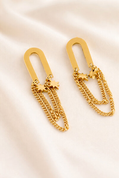 Archhazel Jewelery حلق من الفولاذ على شكل حدوة حصان