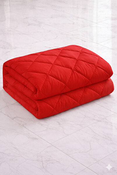 Zarif Home Silicone Quilt Natural Ranforce (King Size) - 220 X 240 - Black-Red