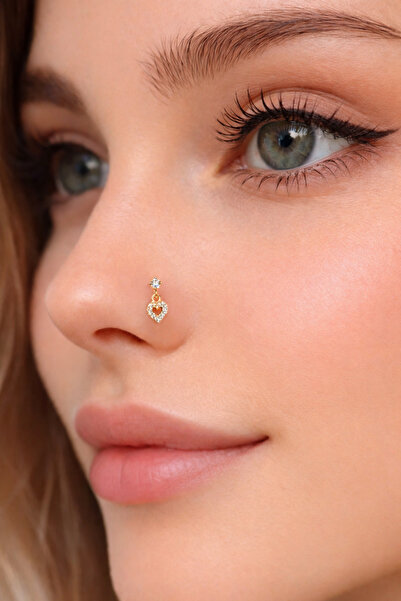 Sacce Scarves&Accessories 925 Ayar Gümüş Kalp Sallantılı Hızma