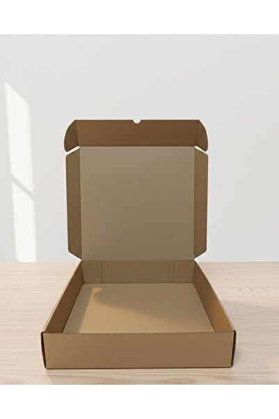 e Erta 35x35x8 cm Çift Oluklu-Kilitli Kraft Kutu
