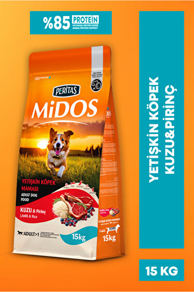 PERİTAS Midos Kuzu ve Pirinçli Yetişkin Köpek Maması Maintenance 15kg