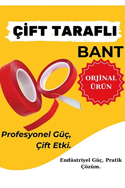 OSSOFOL Şeffaf çift taraflı silikon bant 2 metre suya dayanıklı güçlü montaj ...