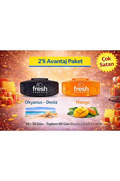 Fresh Products WC Klozet Kokusu Mango & Okyanus Esintisi 2’li Set
